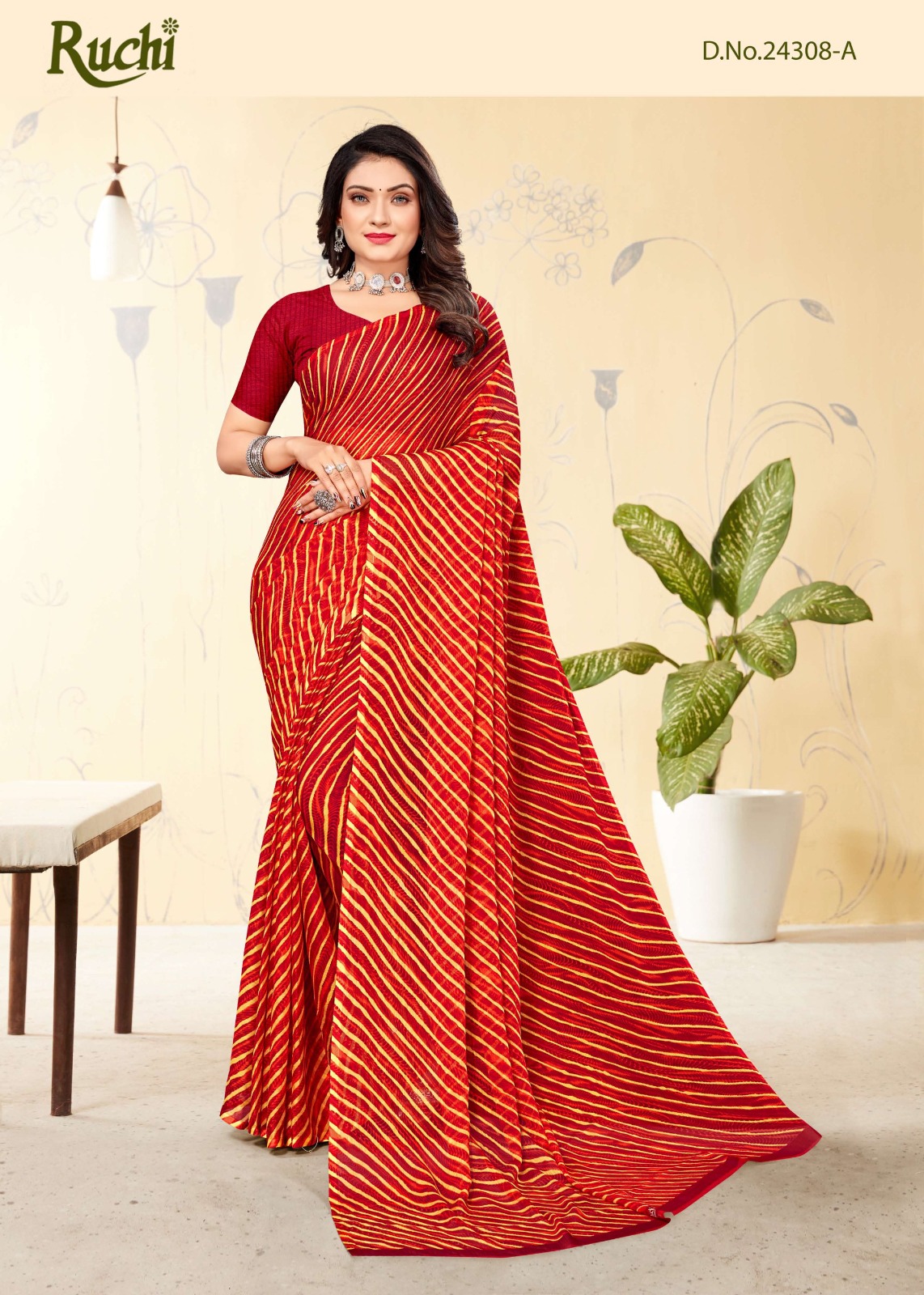 RUCHI SAREES STAR CHIFFON VOL-111